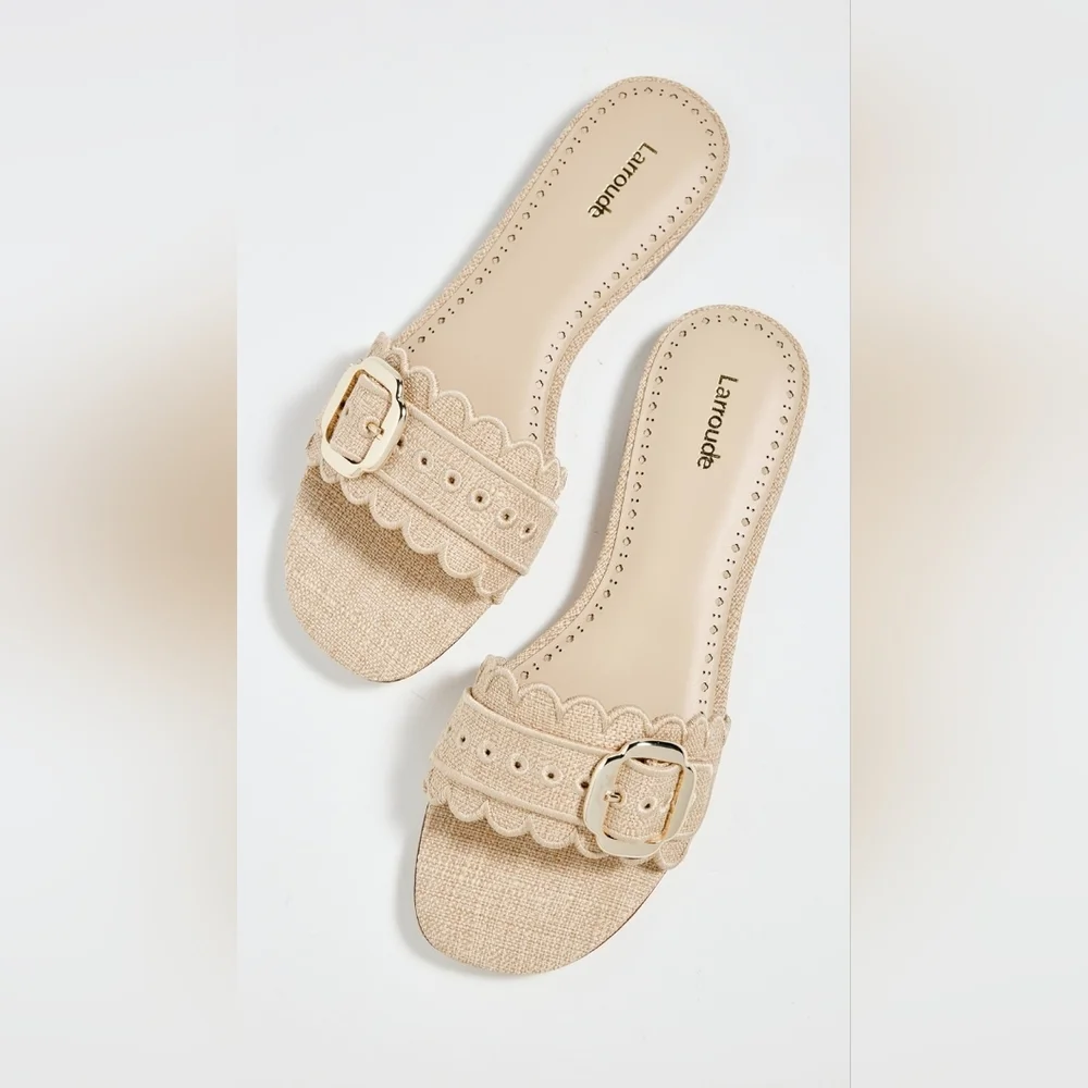 Larroude Ivy Broderie Slides